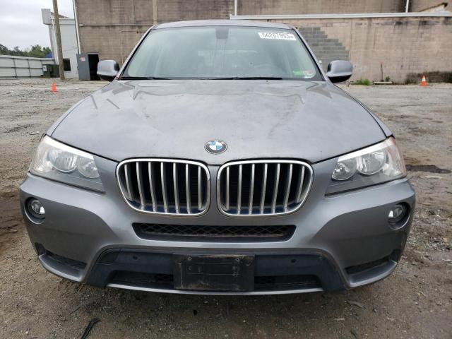 5UXWX9C58D0A24135 - 2013 BMW X3 XDRIVE28I GRAY photo 5