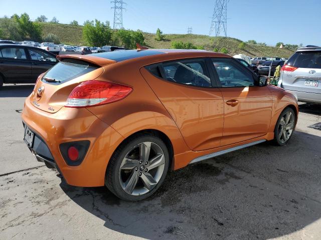 KMHTC6AE7FU218550 - 2015 HYUNDAI VELOSTER TURBO ORANGE photo 3