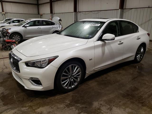 JN1EV7AR0JM438740 - 2018 INFINITI Q50 LUXE WHITE photo 1