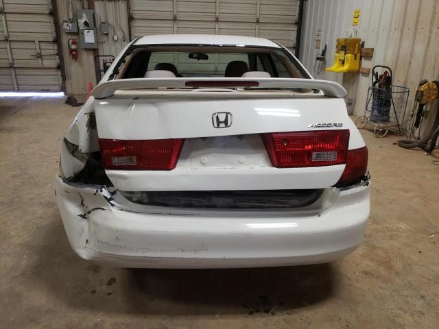 1HGCM56485A057123 - 2005 HONDA ACCORD LX WHITE photo 6