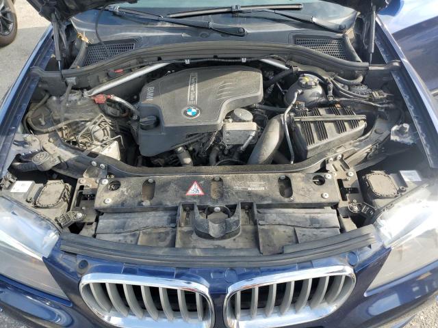 5UXWX9C59E0D41651 - 2014 BMW X3 XDRIVE28I BLUE photo 11