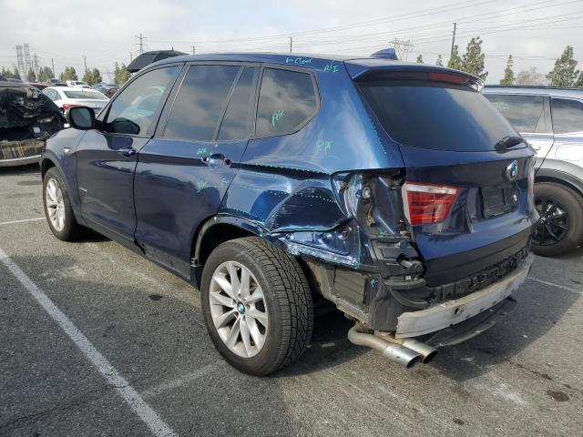 5UXWX9C59E0D41651 - 2014 BMW X3 XDRIVE28I BLUE photo 2