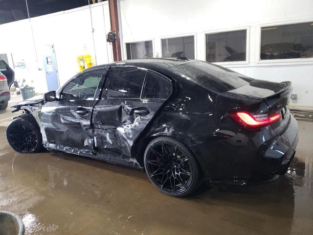 WBS43AY08PFP31522 - 2023 BMW M3 COMPETITION შავი ფოტო 2