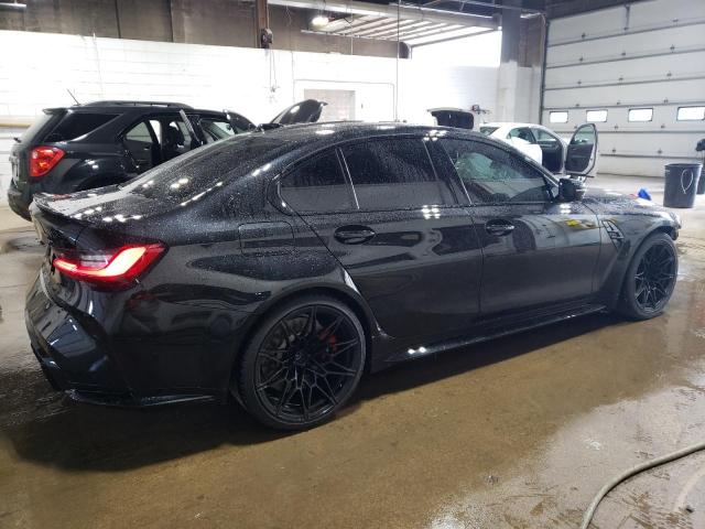 WBS43AY08PFP31522 - 2023 BMW M3 COMPETITION შავი ფოტო 3