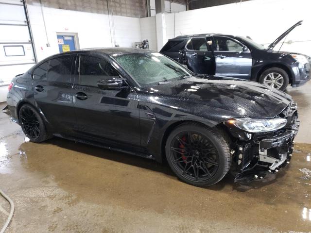 WBS43AY08PFP31522 - 2023 BMW M3 COMPETITION შავი ფოტო 4