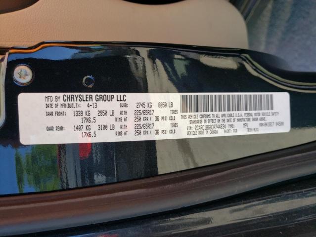 2C4RC1BG8DR744634 - 2013 CHRYSLER TOWN & COU TOURING 黑色 照片 13