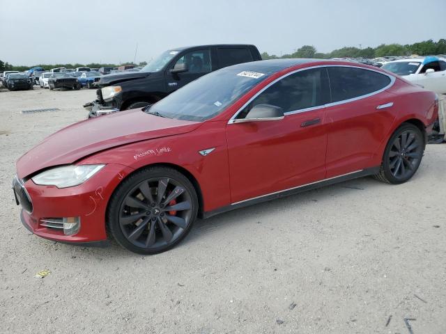 5YJSA1H14EFP36568 - 2014 TESLA MODEL S წითელი ფოტო 1