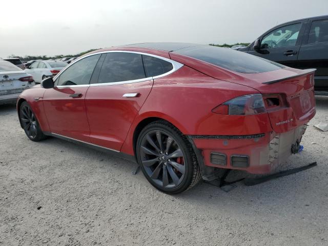 5YJSA1H14EFP36568 - 2014 TESLA MODEL S წითელი ფოტო 2