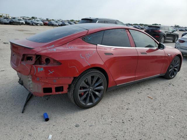 5YJSA1H14EFP36568 - 2014 TESLA MODEL S წითელი ფოტო 3