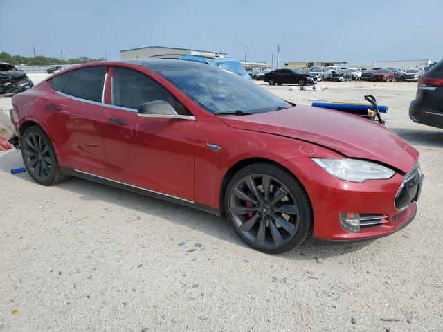 5YJSA1H14EFP36568 - 2014 TESLA MODEL S წითელი ფოტო 4