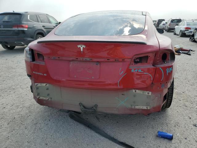 5YJSA1H14EFP36568 - 2014 TESLA MODEL S წითელი ფოტო 6