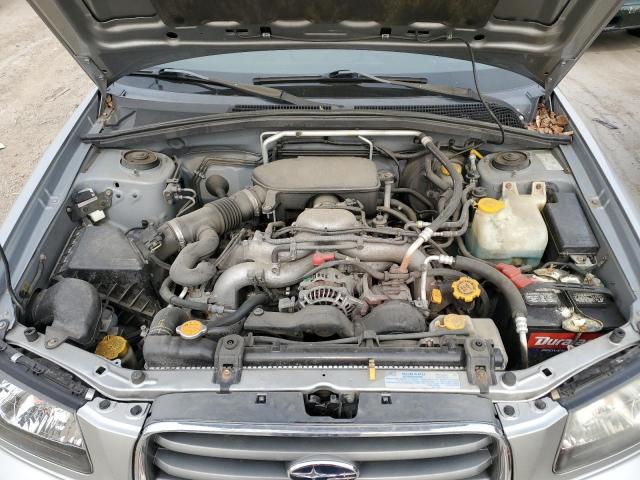 JF1SG65655H721479 - 2005 SUBARU FORESTER 2.5XS ვერცხლისფერი ფოტო 12