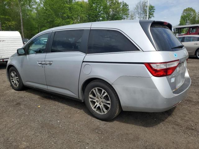 5FNRL5H66BB052791 - 2011 HONDA ODYSSEY EXL SILVER photo 2