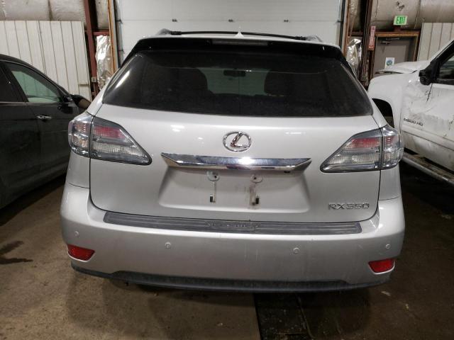 2T2BK1BA4CC135681 - 2012 LEXUS RX 350 SILVER photo 6