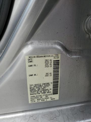 1N4BL4EV5KC250109 - 2019 NISSAN ALTIMA SL SILVER photo 13