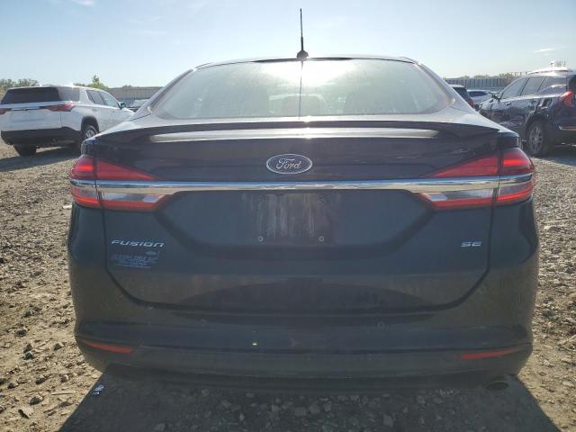 3FA6P0H72JR257627 - 2018 FORD FUSION SE BLACK photo 6