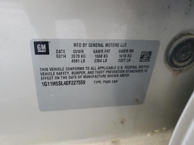 1G11H5SL4EF227559 - 2014 CHEVROLET MALIBU LTZ 金色 照片 12