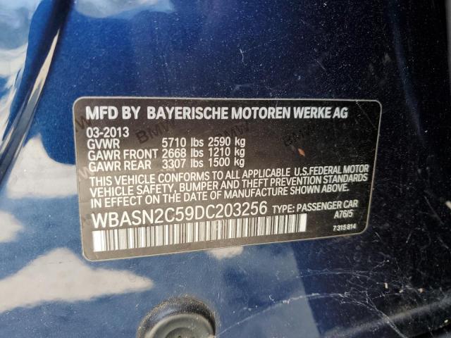 WBASN2C59DC203256 - 2013 BMW 535 IGT BLUE photo 12