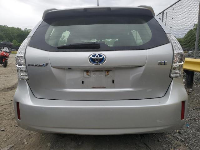 JTDZN3EU4D3232241 - 2013 TOYOTA PRIUS V SILVER photo 6