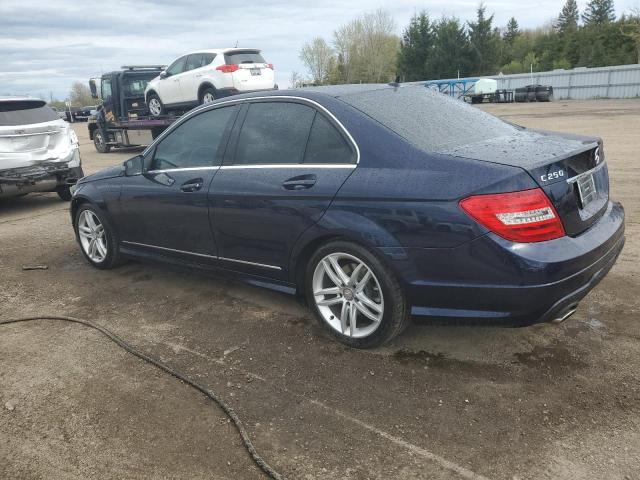 WDDGF8FB2CF877116 - 2012 MERCEDES-BENZ C 250 4MATIC BLUE photo 2