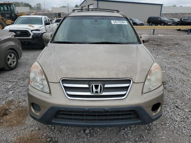 JHLRD78935C048060 - 2005 HONDA CR-V SE BEIGE photo 5