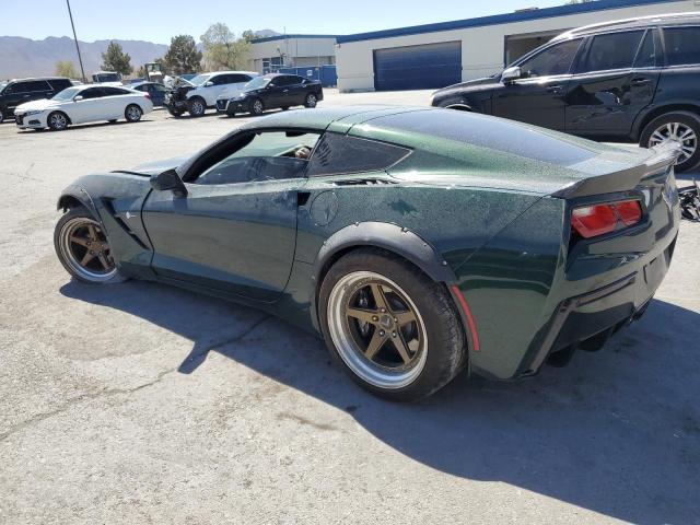 1G1YA2D76E5109391 - 2014 CHEVROLET CORVETTE STINGRAY 1LT GREEN photo 2