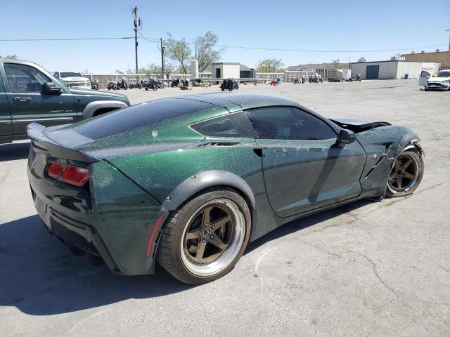 1G1YA2D76E5109391 - 2014 CHEVROLET CORVETTE STINGRAY 1LT GREEN photo 3