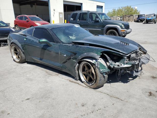 1G1YA2D76E5109391 - 2014 CHEVROLET CORVETTE STINGRAY 1LT GREEN photo 4