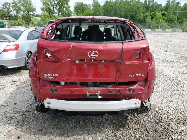 2T2BK1BA0AC060491 - 2010 LEXUS RX 350 RED photo 6