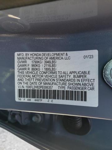 19XFL2H82PE006357 - 2023 HONDA CIVIC SPORT 蓝色 照片 12