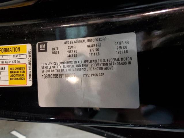 1G8MC35B19Y100072 - 2009 SATURN SKY BLACK photo 13