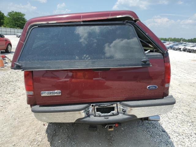 1FTWW31P56EB97197 - 2006 FORD F350 SRW SUPER DUTY BURGUNDY photo 6