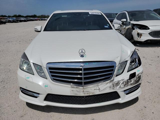 WDDHF5KBXDA741081 - 2013 MERCEDES-BENZ E 350 WHITE photo 5