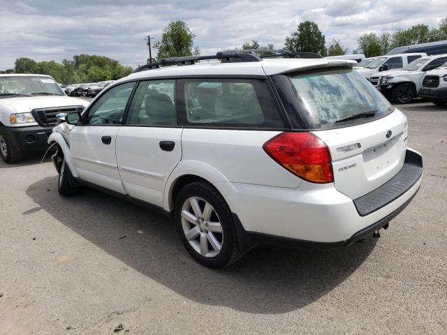 4S4BP61C567343768 - 2006 SUBARU LEGACY OUTBACK 2.5I WHITE photo 2