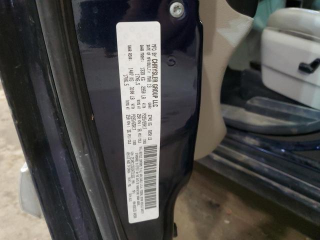 2C4RC1CG2DR731926 - 2013 CHRYSLER TOWN & COU TOURING L BLUE photo 13