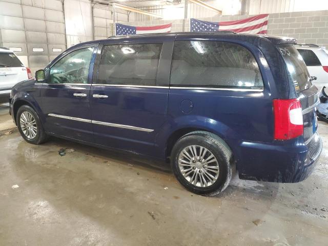 2C4RC1CG2DR731926 - 2013 CHRYSLER TOWN & COU TOURING L BLUE photo 2