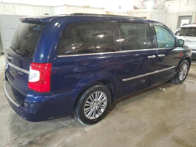 2C4RC1CG2DR731926 - 2013 CHRYSLER TOWN & COU TOURING L BLUE photo 3