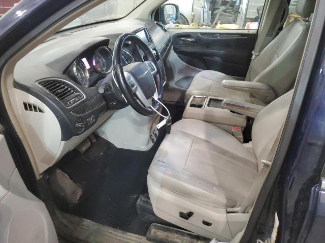 2C4RC1CG2DR731926 - 2013 CHRYSLER TOWN & COU TOURING L BLUE photo 7