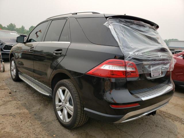 4JGDA5HB2DA247615 - 2013 MERCEDES-BENZ ML 350 4MATIC BLACK photo 2