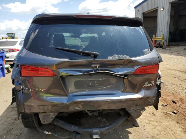 5FNYF6H00HB023638 - 2017 HONDA PILOT ELITE GRAY photo 6