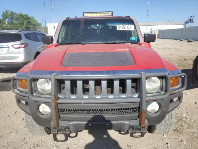 5GTDN13EX78144143 - 2007 HUMMER H3 RED photo 5