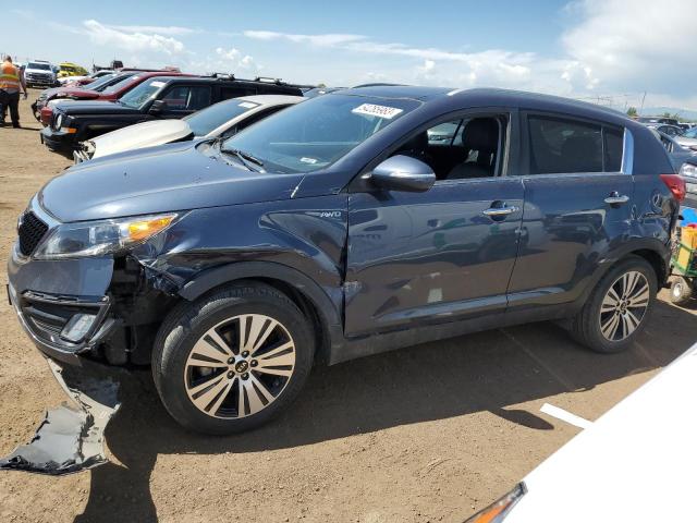 KNDPCCAC5F7739364 - 2015 KIA SPORTAGE EX BLUE photo 1