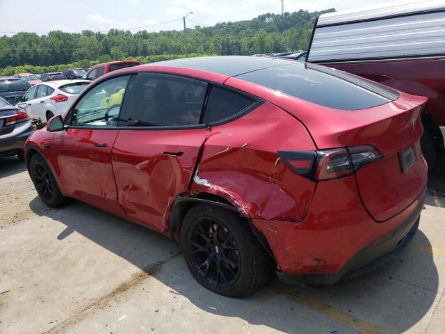 5YJYGDEE3MF303632 - 2021 TESLA MODEL Y RED photo 2