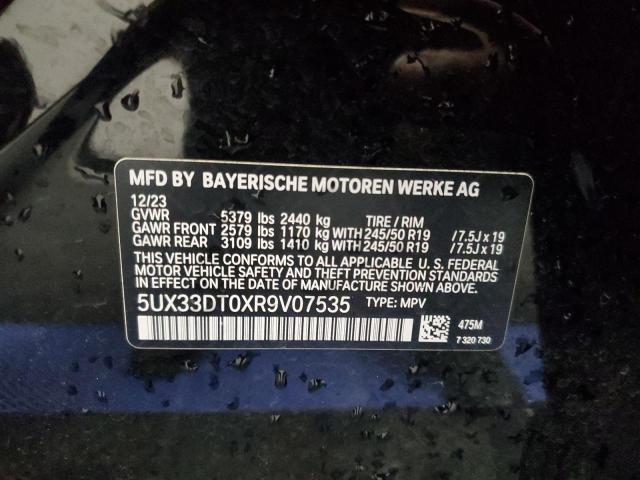 5UX33DT0XR9V07535 - 2024 BMW X4 XDRIVE30I BLACK photo 13