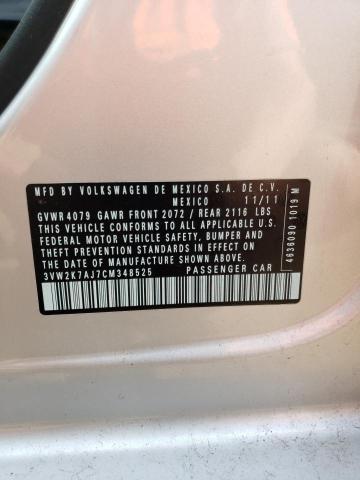 3VW2K7AJ7CM348525 - 2012 VOLKSWAGEN JETTA BASE Gümüş foto 13