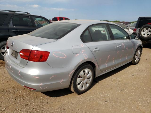 3VW2K7AJ7CM348525 - 2012 VOLKSWAGEN JETTA BASE Gümüş foto 3