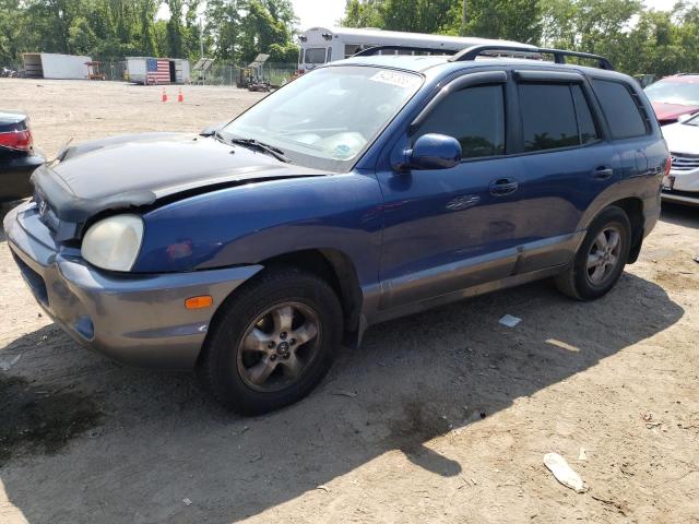 KM8SC73D66U102360 - 2006 HYUNDAI SANTA FE GLS BLUE photo 1