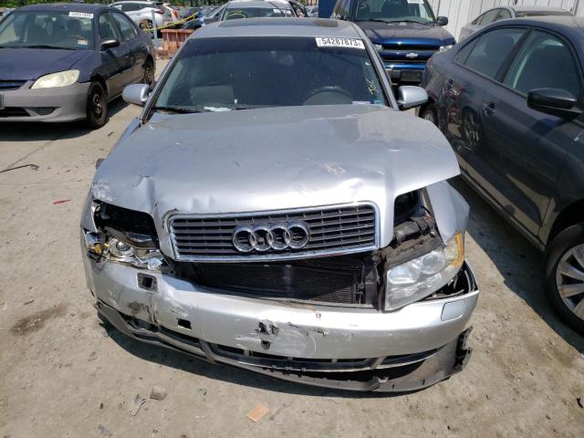 WAULC68E82A305411 - 2002 AUDI A4 1.8T QUATTRO SILVER photo 5