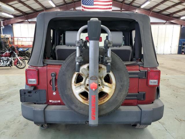 1J4AA2D14AL211339 - 2010 JEEP WRANGLER SPORT MAROON photo 6