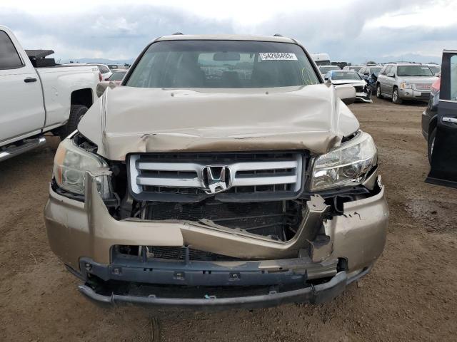 2HKYF18737H522837 - 2007 HONDA PILOT EXL TAN photo 5